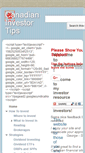 Mobile Screenshot of investortips.ca