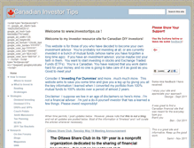 Tablet Screenshot of investortips.ca